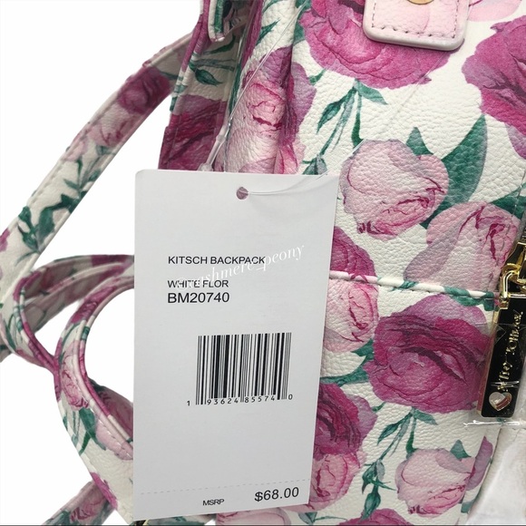 Betsey Johnson Roses & Cute Puppy Mini Backpack - Picture 6 of 9